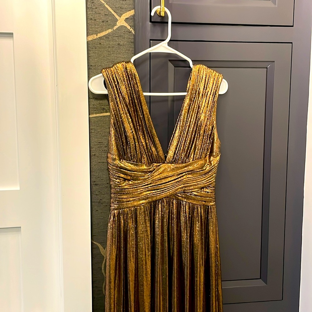 Dress the Population bronze gown sz S